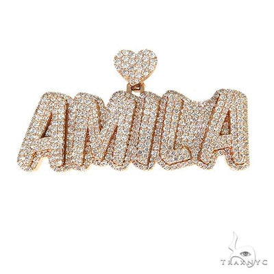 Custom Made Diamond Name Pendant 67863 - Image 1