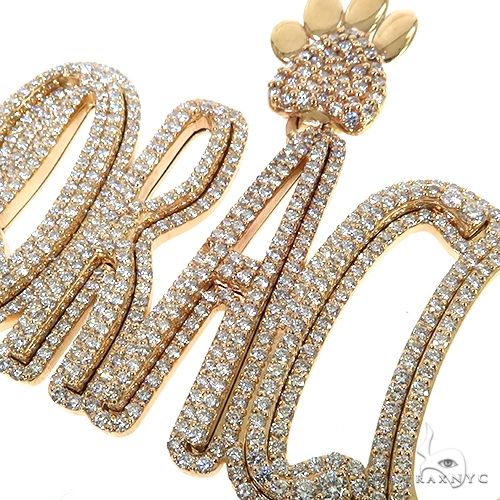 Custom Made Diamond Name Pendant 67874 - Image 3