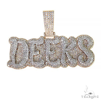 Custom Made Diamond Name Pendant 67968 - Image 1