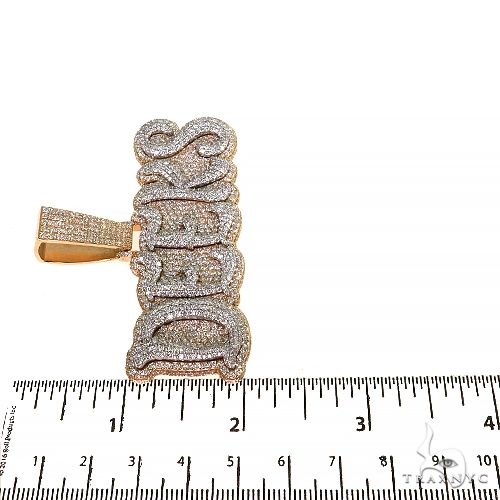 Custom Made Diamond Name Pendant 67968 - Image 6