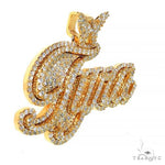 Custom Made Diamond Name Pendant 67994 - Image 2