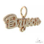 Custom Made Diamond Name Pendant 68092 - Image 2