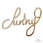 Custom Made Diamond Name Pendant 68181 - Image 1