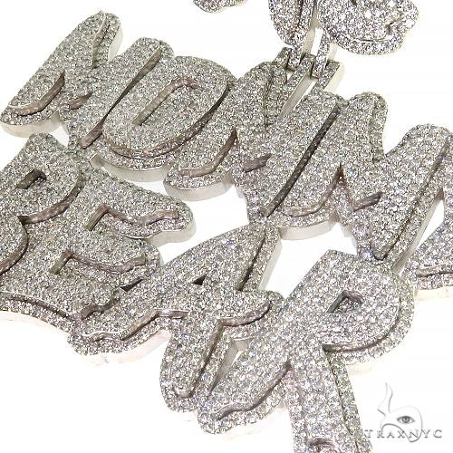 Custom Made Diamond Name Pendant 68278 - Image 3