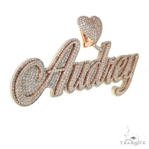 Custom Made Diamond Name Pendant 68335 - Image 2