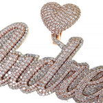 Custom Made Diamond Name Pendant 68335 - Image 3