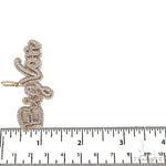 Custom Made Diamond Name Pendant 68362 - Image 6