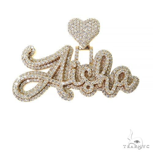 Custom Made Diamond Name Pendant 68387 - Image 1