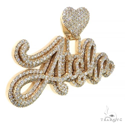 Custom Made Diamond Name Pendant 68387 - Image 2