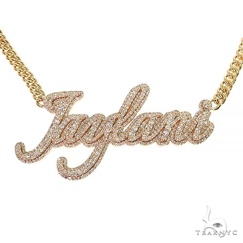 Custom Made Diamond Name Pendant 68496 - Image 1