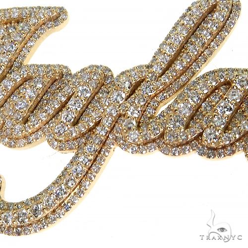 Custom Made Diamond Name Pendant 68496 - Image 4