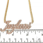 Custom Made Diamond Name Pendant 68496 - Image 5