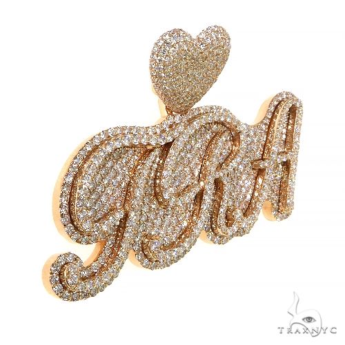 Custom Made Diamond Name Pendant 68534 - Image 2