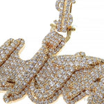 Custom Made Diamond Name Pendant 68759 - Image 3