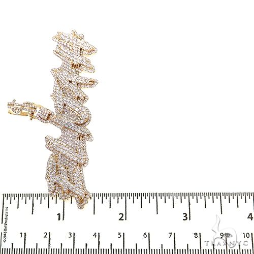 Custom Made Diamond Name Pendant 68759 - Image 6