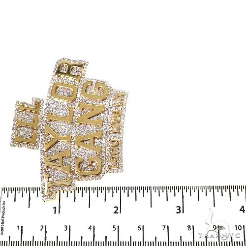 Custom Made Diamond Name Pendant 68816 - Image 6