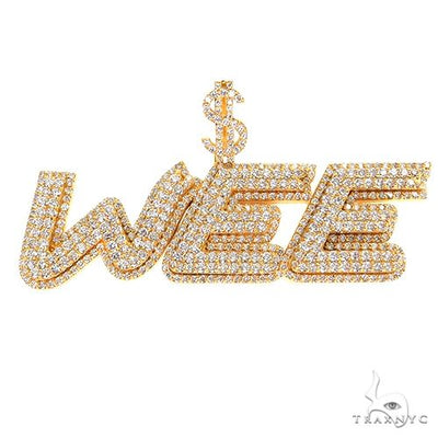 Custom Made Diamond Name Pendant 68850 - Image 1