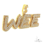 Custom Made Diamond Name Pendant 68850 - Image 2