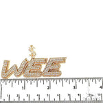 Custom Made Diamond Name Pendant 68850 - Image 5