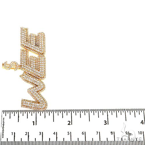 Custom Made Diamond Name Pendant 68850 - Image 6