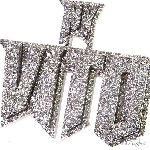 Custom Made Diamond Name Pendant 69454 - Image 3