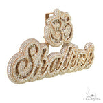 Custom Made Diamond Name Pendant 69529 - Image 2