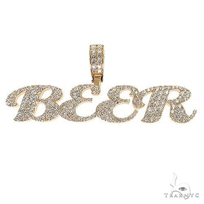 Custom Made Diamond Name Pendant (Lab) 68334 - Image 1