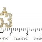 Custom Made Diamond Number Pendant 66254 - Image 5