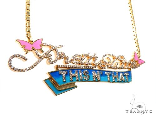 Custom Made Diamond Pendant Necklace 64651 - Image 2