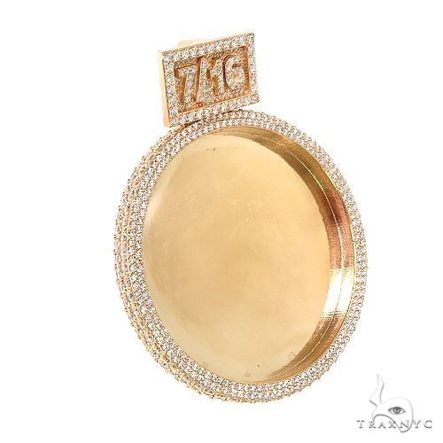 Custom Made Diamond Photo Pendant 67252 - Image 2