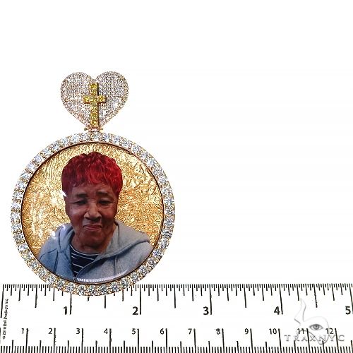 Custom Made Diamond Photo Pendant 68190 - Image 6