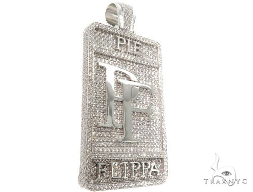 Custom Made Diamond Pie Flippa Pendant 64570 - Image 2