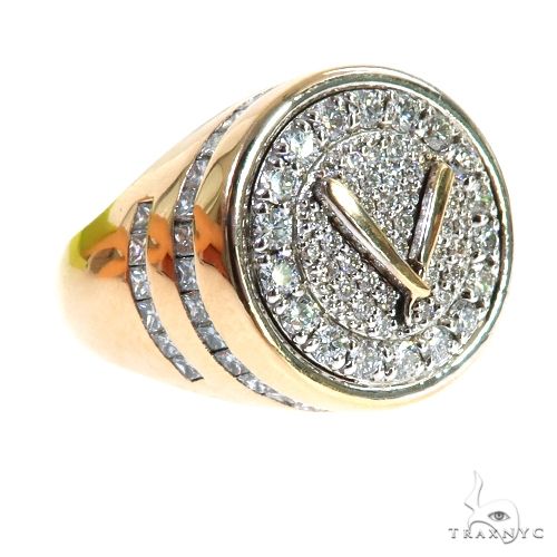 Custom Made Diamond Razor Ring 67723 - Image 2