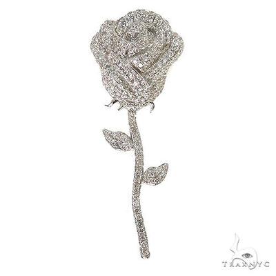 Custom Made Diamond Rose Pendant 67714 - Image 1