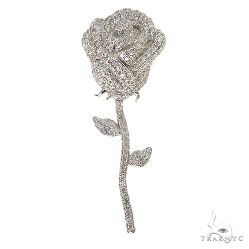 Custom Made Diamond Rose Pendant 67714 - Image 1