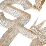 Custom Made Diamond 'SO' Crown Pendant 67229 - Image 3