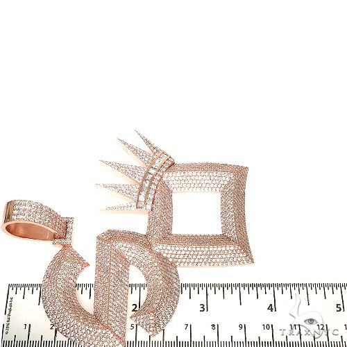 Custom Made Diamond 'SO' Crown Pendant 67229 - Image 7