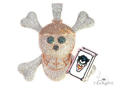Custom Made Diamond Skull Pendant 65654 - Image 1