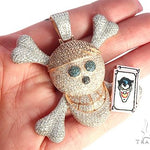 Custom Made Diamond Skull Pendant 65654 - Image 6