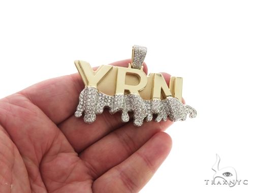 Custom Made Diamond YRN Pendant 63911 - Image 7