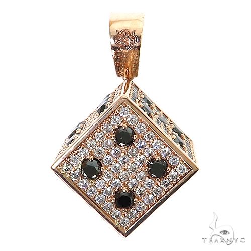 Custom Made Dice Diamond Pendant 68780 - Image 4