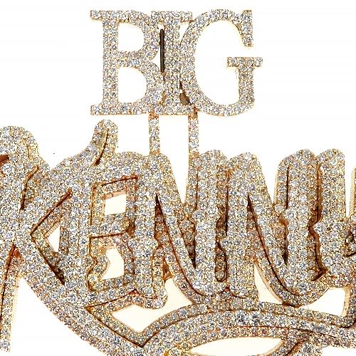 Custom Made Double Layer Name Pendant 66936 - Image 3