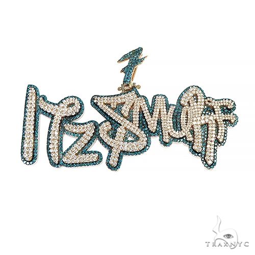 Custom Made Double Layer Name Pendant 66938 - Image 1