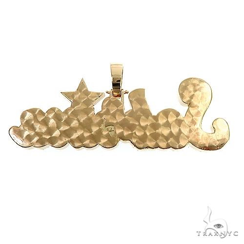 Custom Made Double Plate Name Pendant 66820 - Image 4
