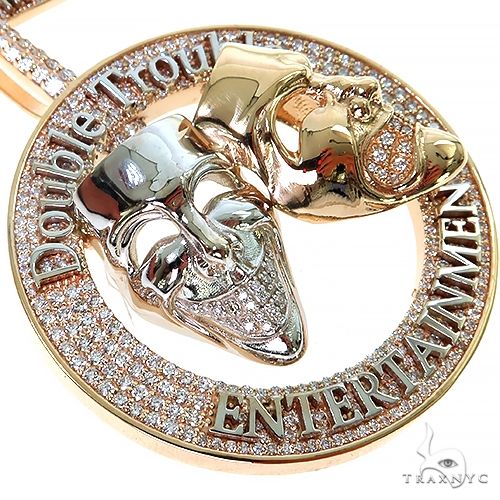 Custom Made Double Trouble Diamond Pendant 67380 - Image 4