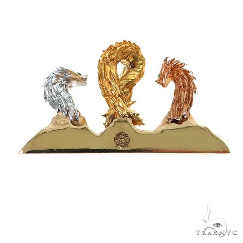 Custom Made Dragon Gemstone Pendant 68517 - Image 4