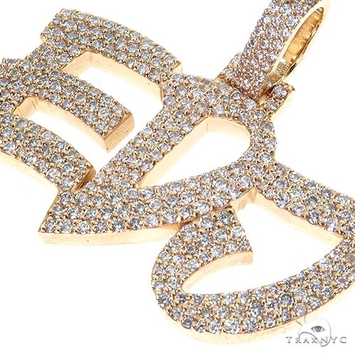 Custom Made 'EDJ' Diamond Pendant 67596 - Image 3