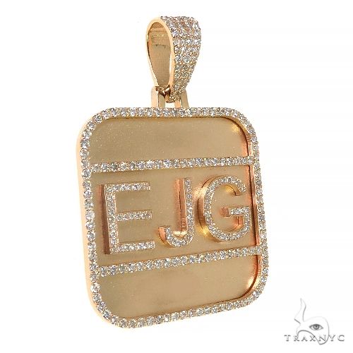 Custom Made EJG Diamond Pendant 68065 - Image 2