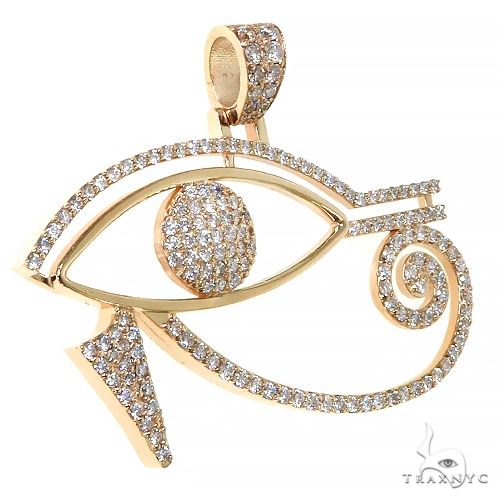Custom Made Eye Of Horus Diamond Pendant 67452 - Image 2