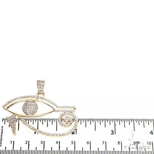 Custom Made Eye Of Horus Diamond Pendant 67452 - Image 5